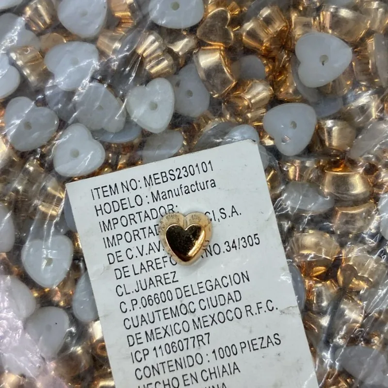 CORAZON 8MM ORO ROSA